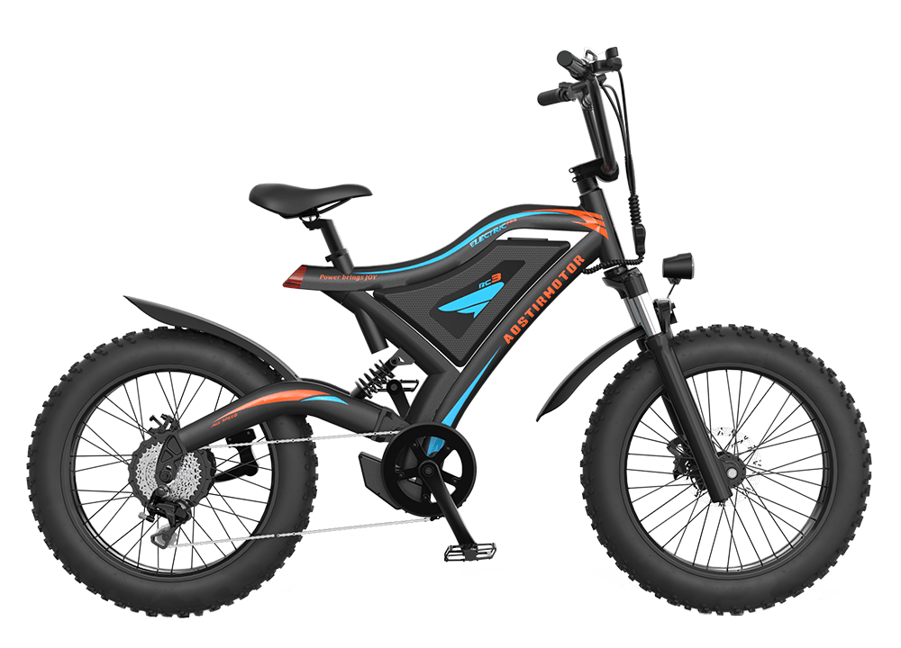 AOSTIR – 500W Versatile EBike S18-MINI - 20mph Top Speed Electric Bike