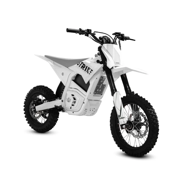 Shadow – White Electric Dirt Bike - 28mph Top Speed Electric Bike - Image 2
