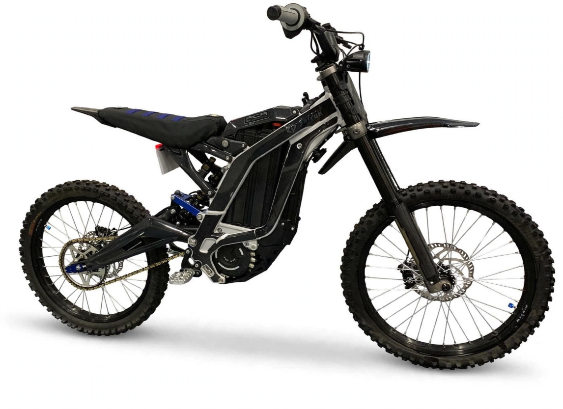 Used 2023 Surron Light Bee X 60V 6000W – Black Silver Carbon Blue CNC Edition - Image 2