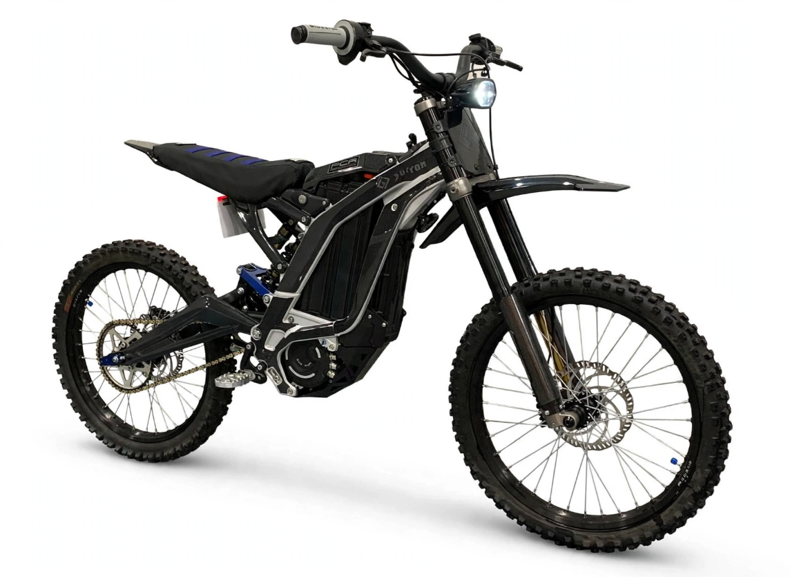 Used 2023 Surron Light Bee X 60V 6000W – Black Silver Carbon Blue CNC Edition - Image 3