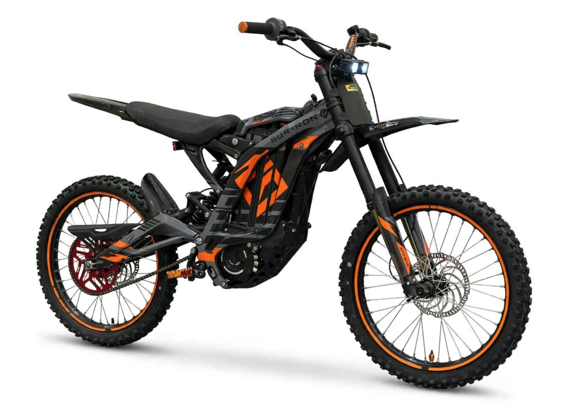 Used 2023 Surron Light Bee X 60V 6000W – Grey Black Orange Outlaw Edition - Image 3