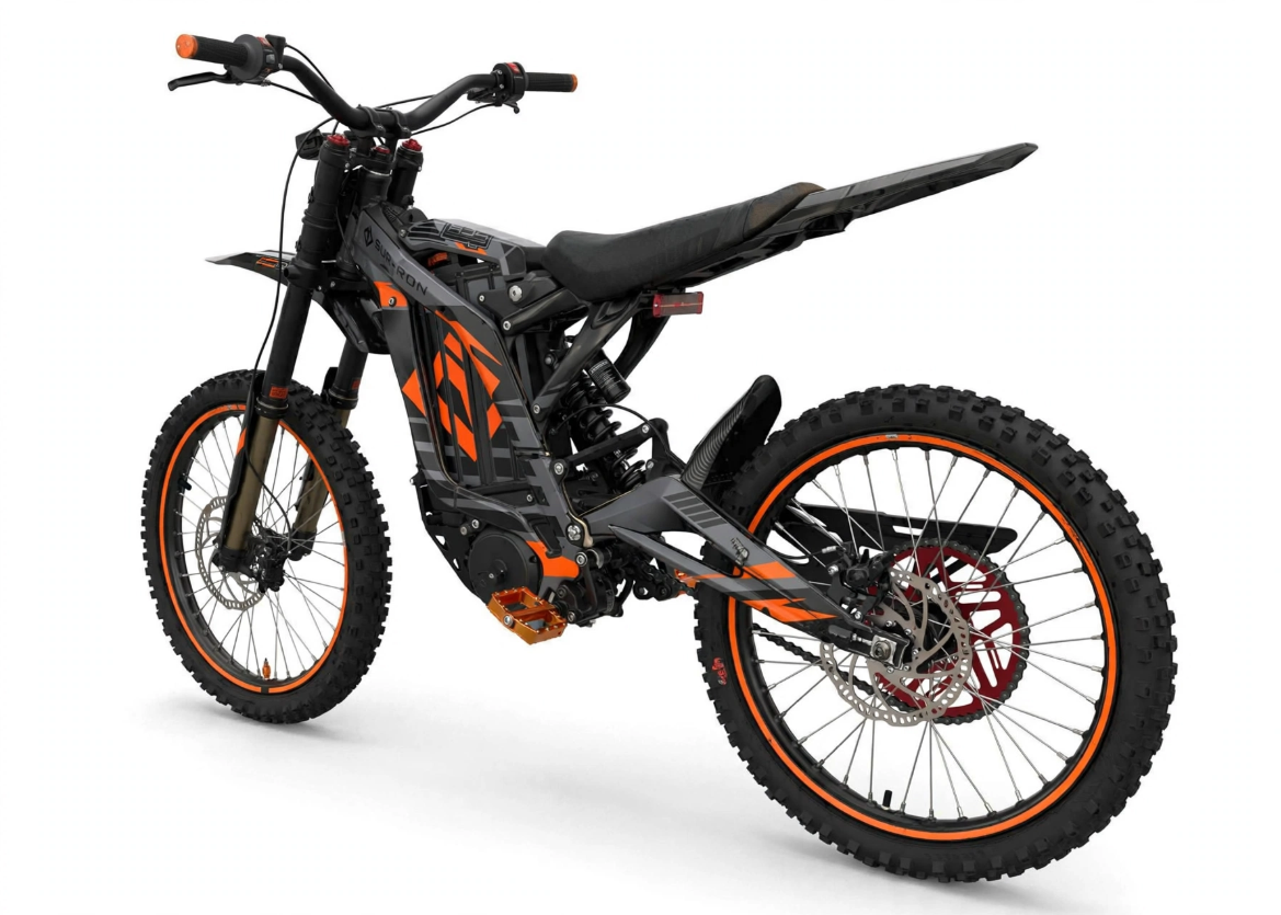 Used 2023 Surron Light Bee X 60V 6000W – Grey Black Orange Outlaw Edition - Image 4