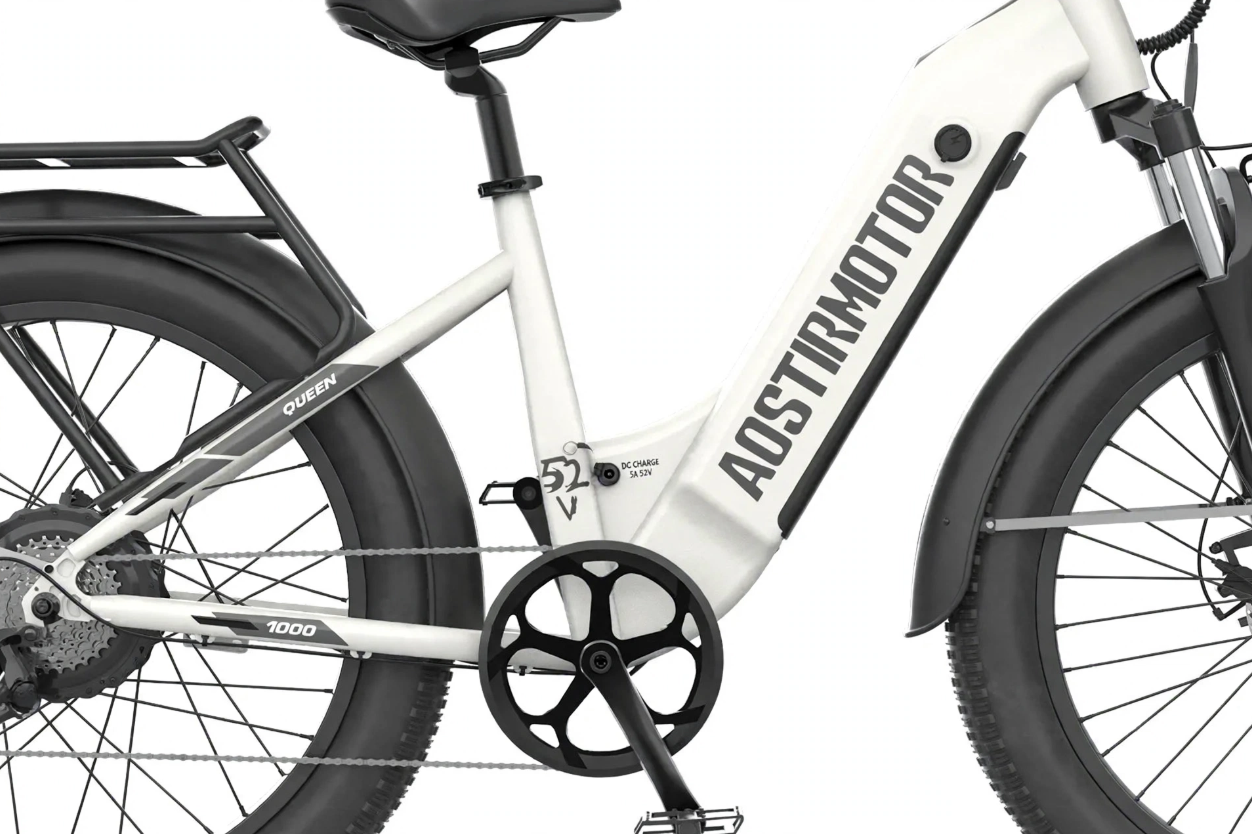 AOSTIRMOTOR Queen 1000W 52V Step-Through All-Terrain Fat Tire Electric Bike - Image 3