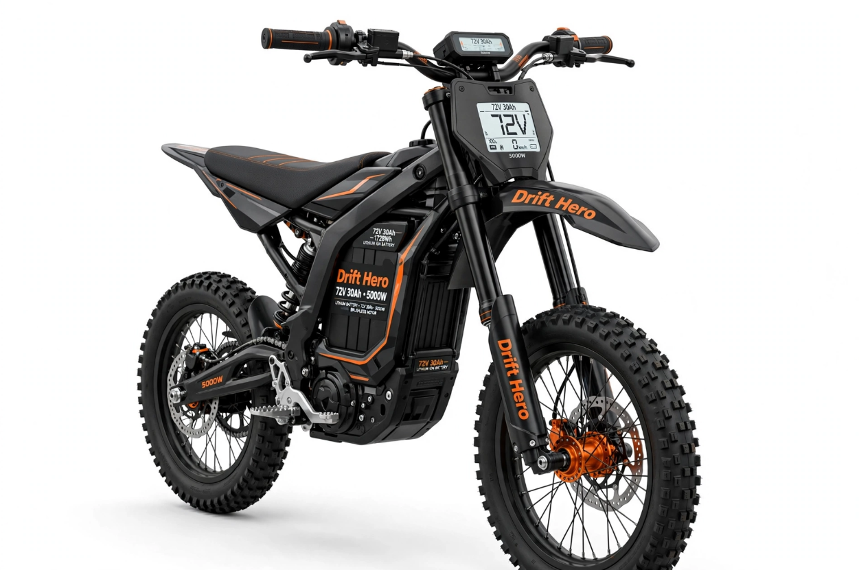 Drift Hero 72V/30Ah 5000W Off-Road Electric Dirt Bike - Image 2
