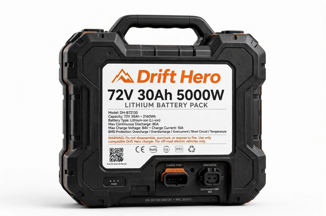 Drift Hero 72V/30Ah 5000W Off-Road Electric Dirt Bike - Image 3
