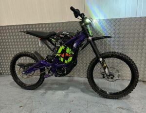 Used 2023 Surron Light Bee X 60V 6000W – Purple Joker Neon Green Orange Edition