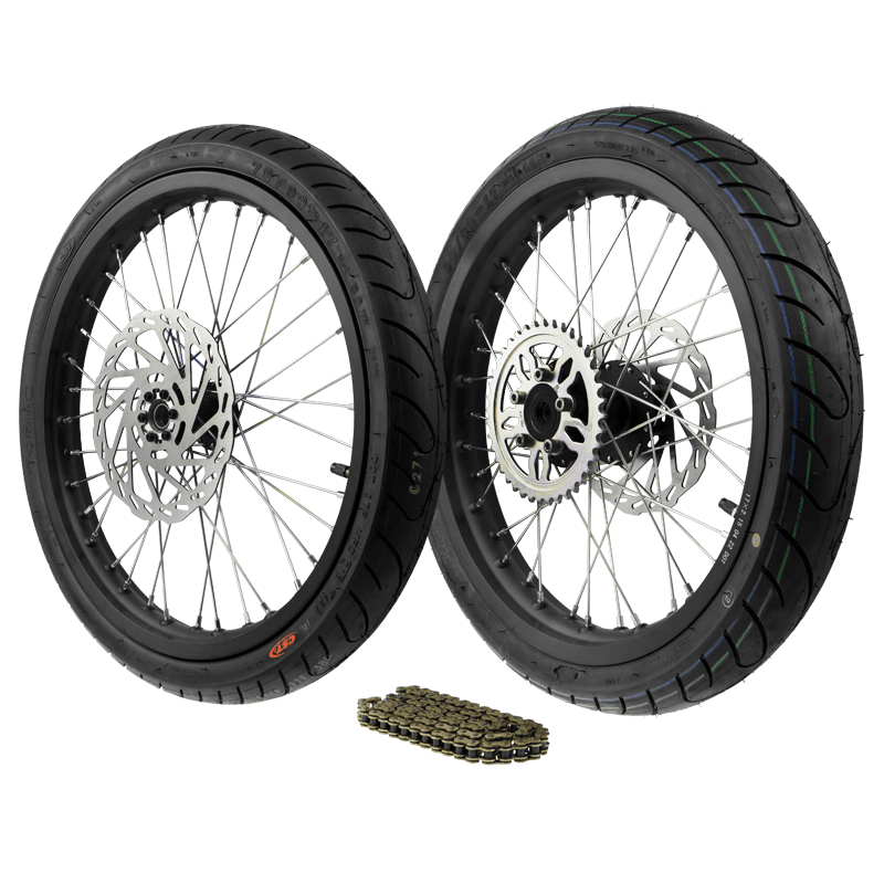 Complete Supermotor Wheel Set 17 Talaria Sting